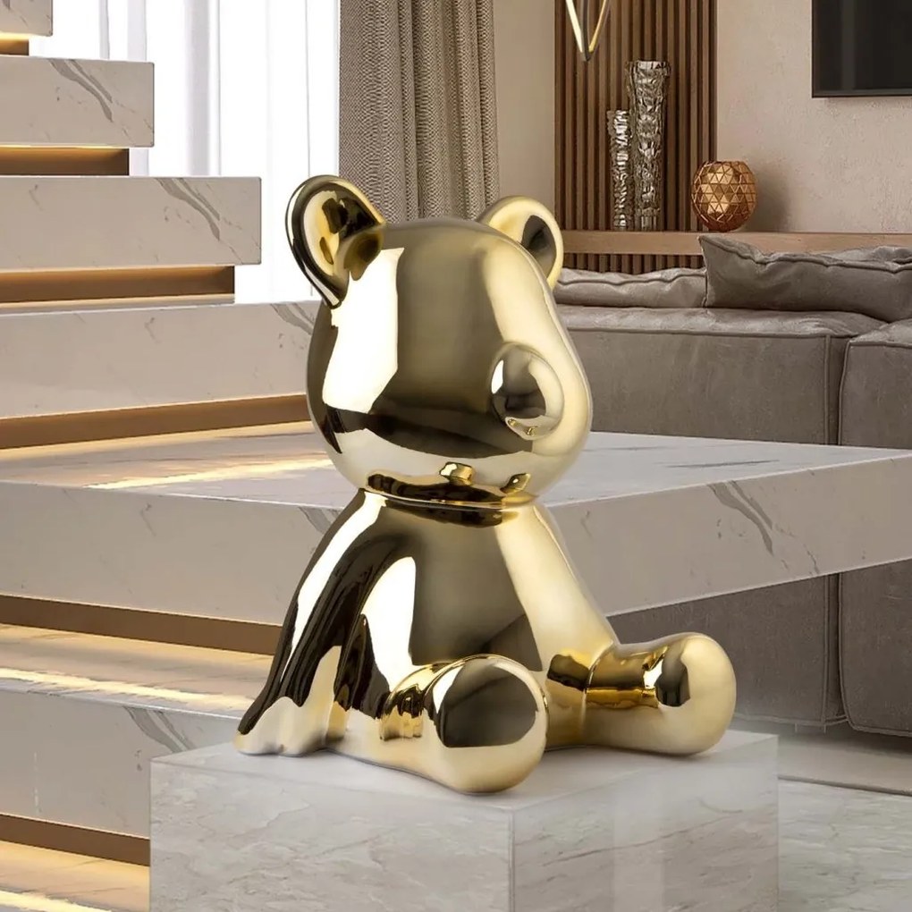 Figurina decorativa ursulet Osito aurie