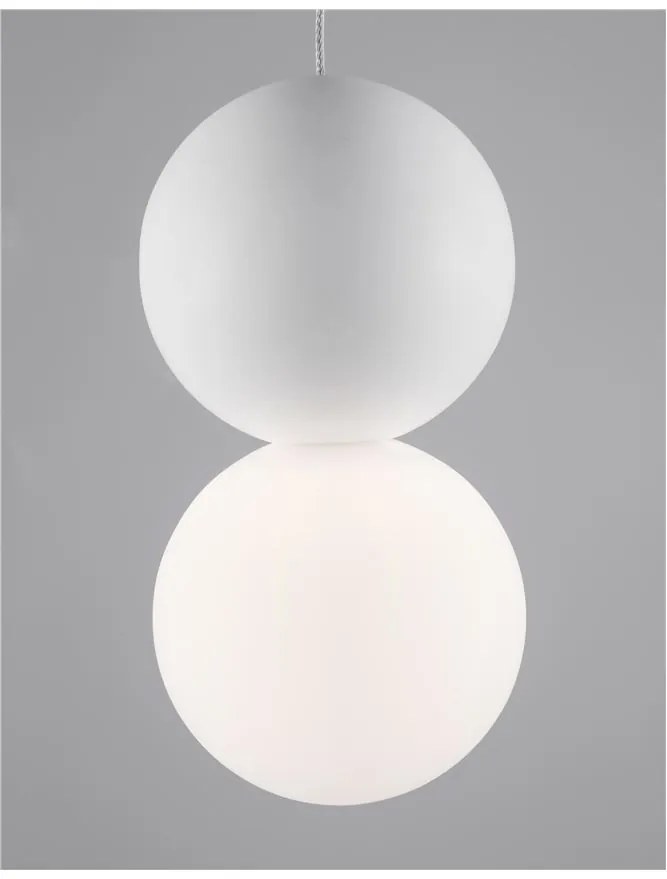 Pendul design modern ZERO, gips alb NVL-9704192