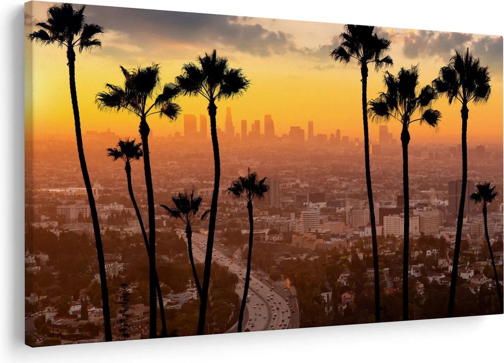 Tablou - Panorama din Los Angeles (90x60 cm)