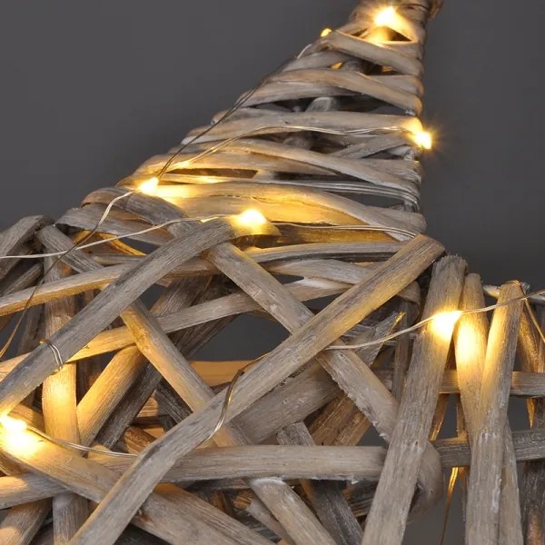 Decorațiune LED de Crăciun LED/2xAA ratan Solight 1V246