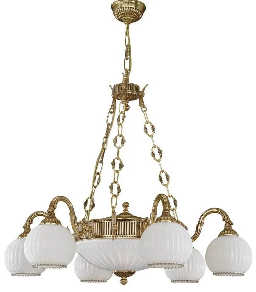 Lustra clasia din alama 6+2 design italian 9300