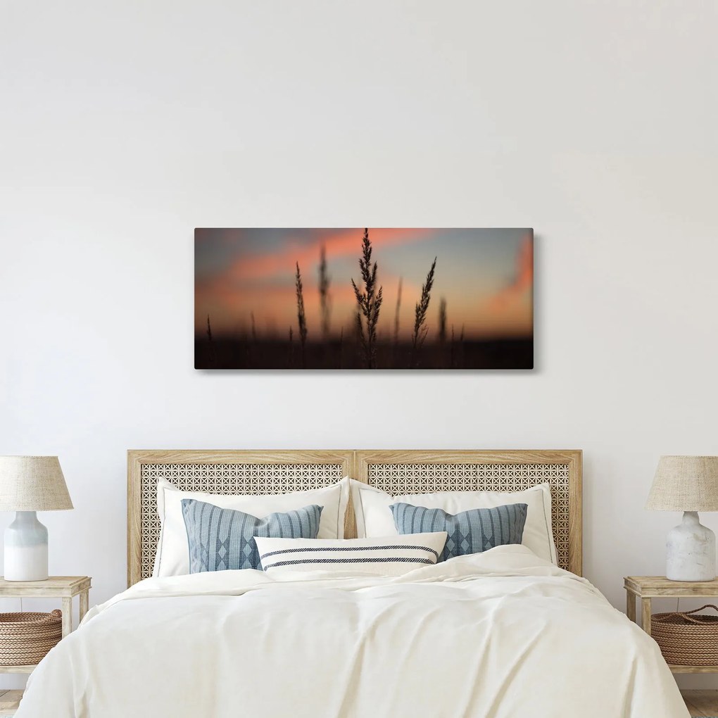 Tablou - Silueta plantei (120x50 cm)