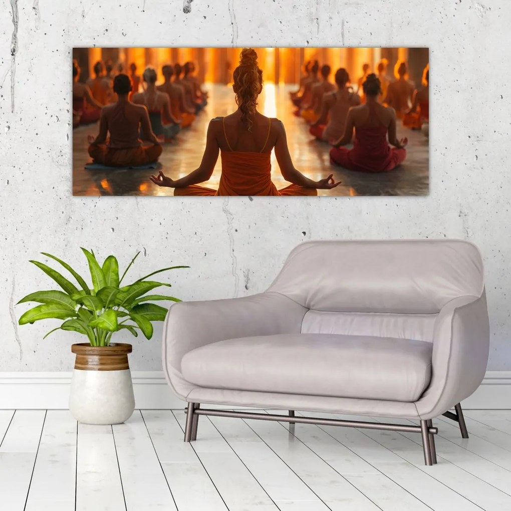 Tablou - Lecții de yoga (120x50 cm)