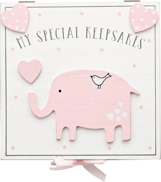 Cutiuta amintiri roz din MDF My Special Keepbox - Petit Cheri