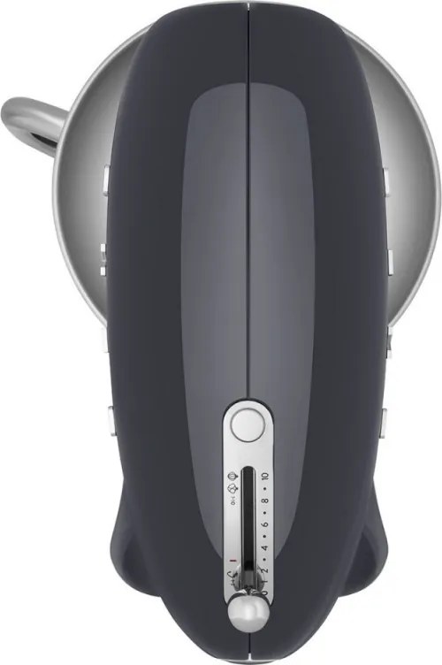 Mixer planetar SMEG SMF03GREU, 800 W, 4,8 l, 10 viteze, Functie de pornire treptata, Bol cu maner, Gri