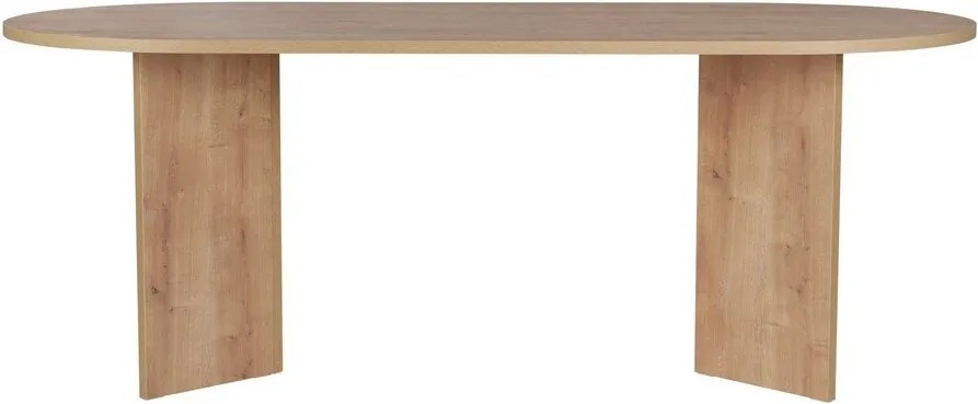 Masă de dining cu aspect de lemn de stejar 90x200 cm Sabella – Kalune Design