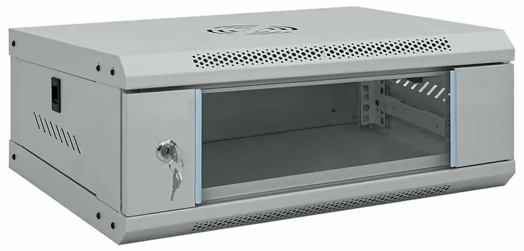 vidaXL Dulap de rețea cu depozitare Gri 53 x 35 x 21 cm Oțel