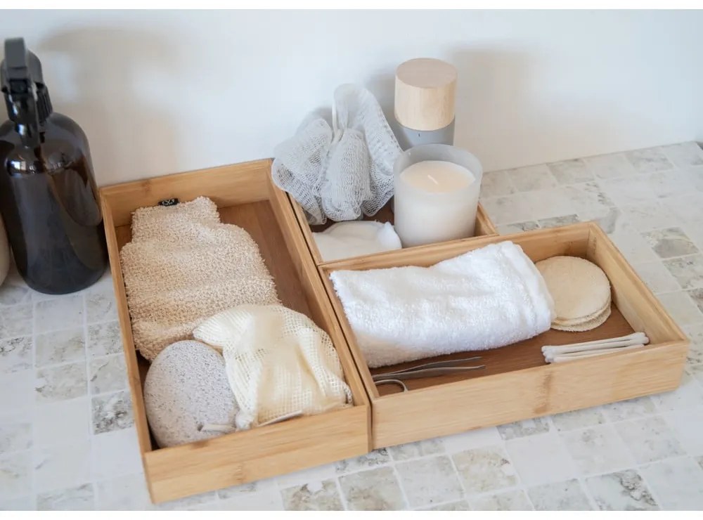 Organizatoare de sertare din bambus în set de 3 Copco - Kitchen Craft