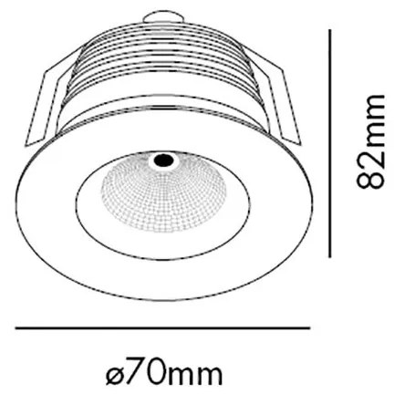 Spot LED incastrabil IP65 CLEAR 7W 3000K 02100301