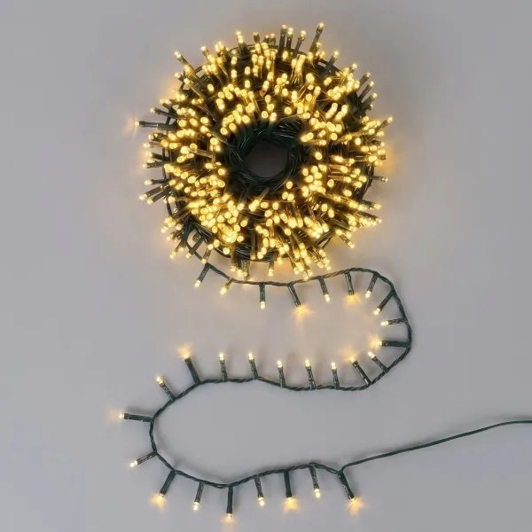Aigostar - Ghirlandă LED de Crăciun pentru exterior 2500 LED/8 funcții 53 m IP44 alb cald