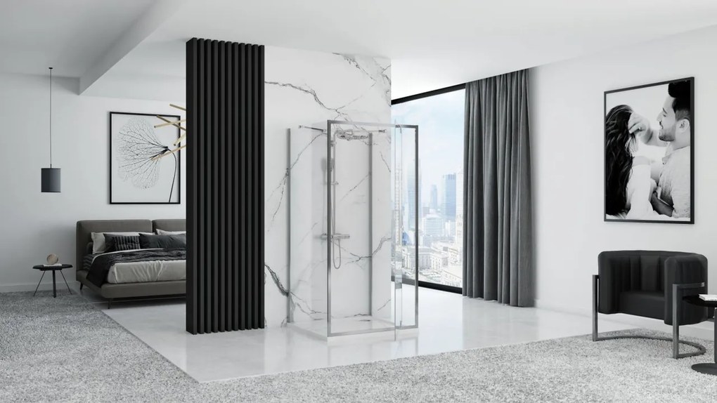 Cabina dus REA Rapid Swing Chrome