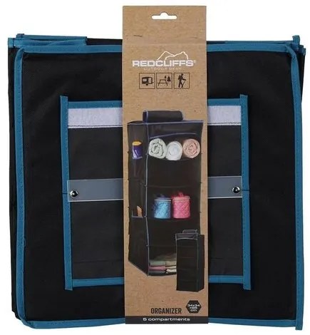 Organizator suspendat cu etajere Redcliffs 36 x 36x 85 cm, negru