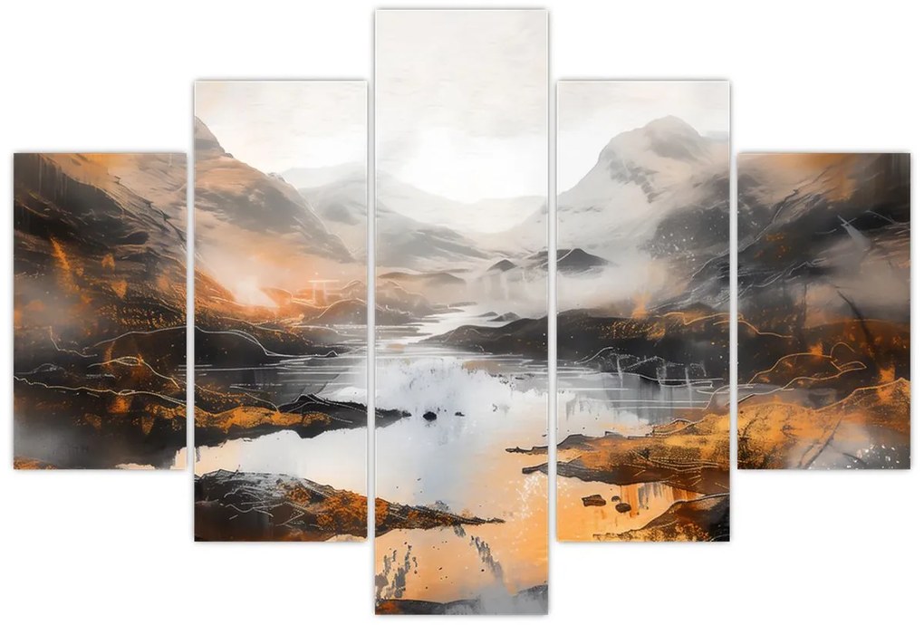 Tablou - Pictura peisajelor montane (150x105 cm)
