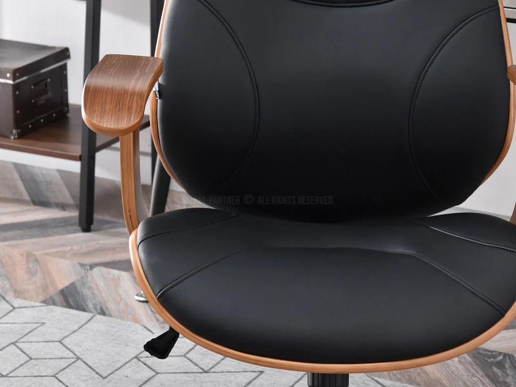 Scaun Raynold (nuc închis + negru). 1109967