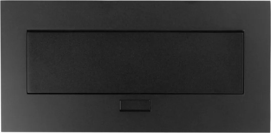 Priză încorporabilă în blat GTV, 2 prize Schuko, USB A + C, negru, 265 x130 mm L:265 mm; l:130 mm; H:110 mm, Aluminiu/ plastic, Negru