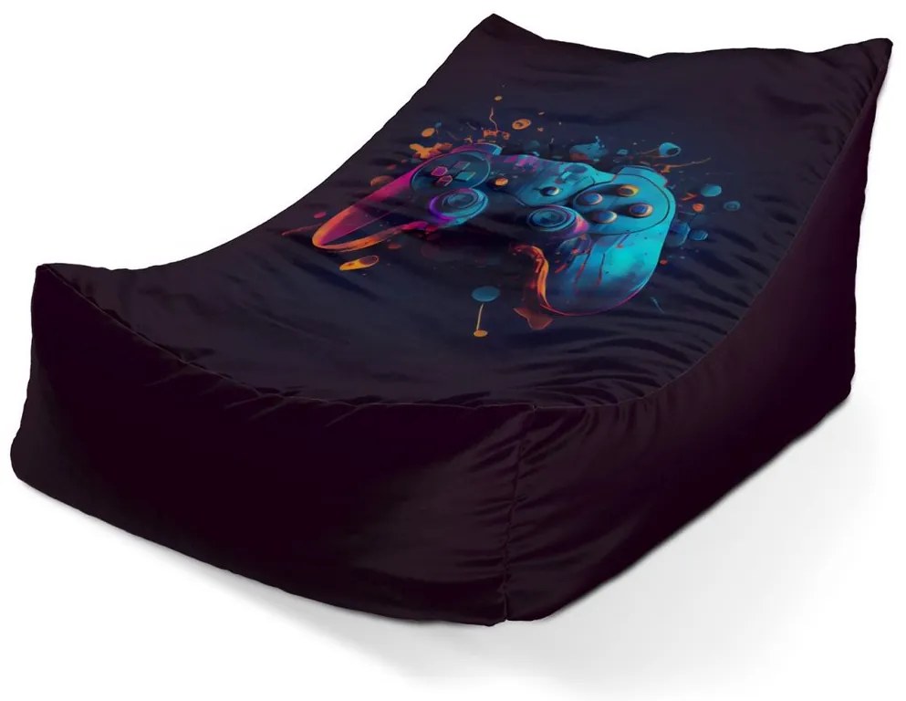 Sac de șezut Lounge controller Abstract - pentru copii, negru