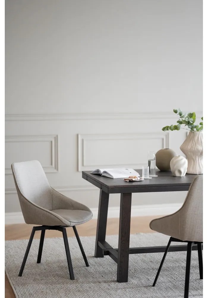 Set de scaune de sufragerie bej 2 buc. tapițat Norwell – Rowico