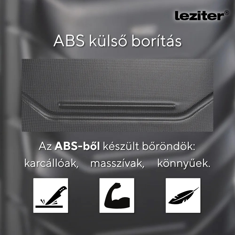 TraveLux Max X gurulós bőrönd szett fekete