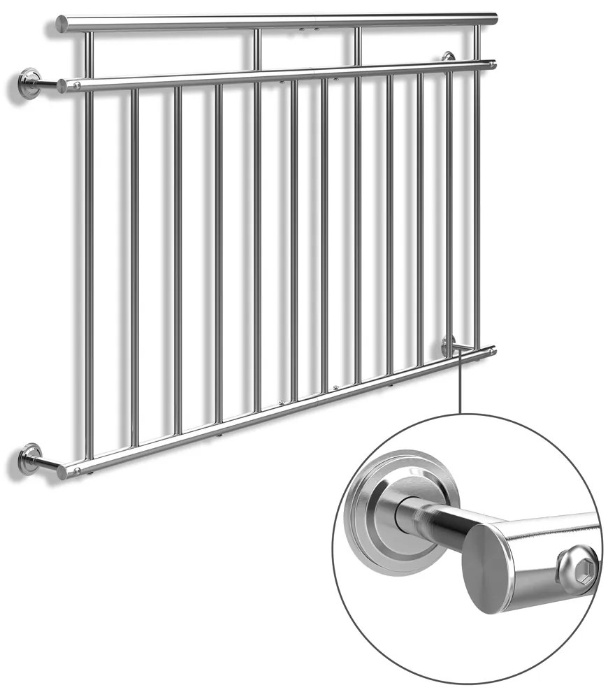 Deuba Balustrada balcon - 90x156 cm