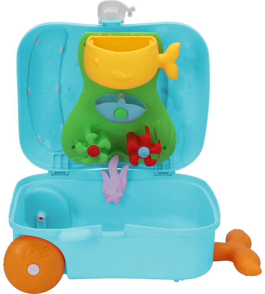 Set de jucării de nisip în cutie, 7 buc, albastru