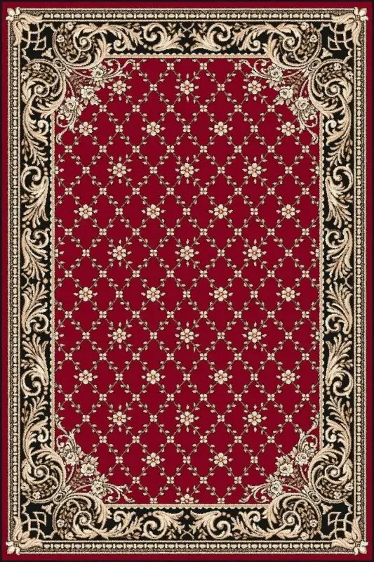 Covor Clasic Felis Dark Red Selectează mărime: 133 X 190