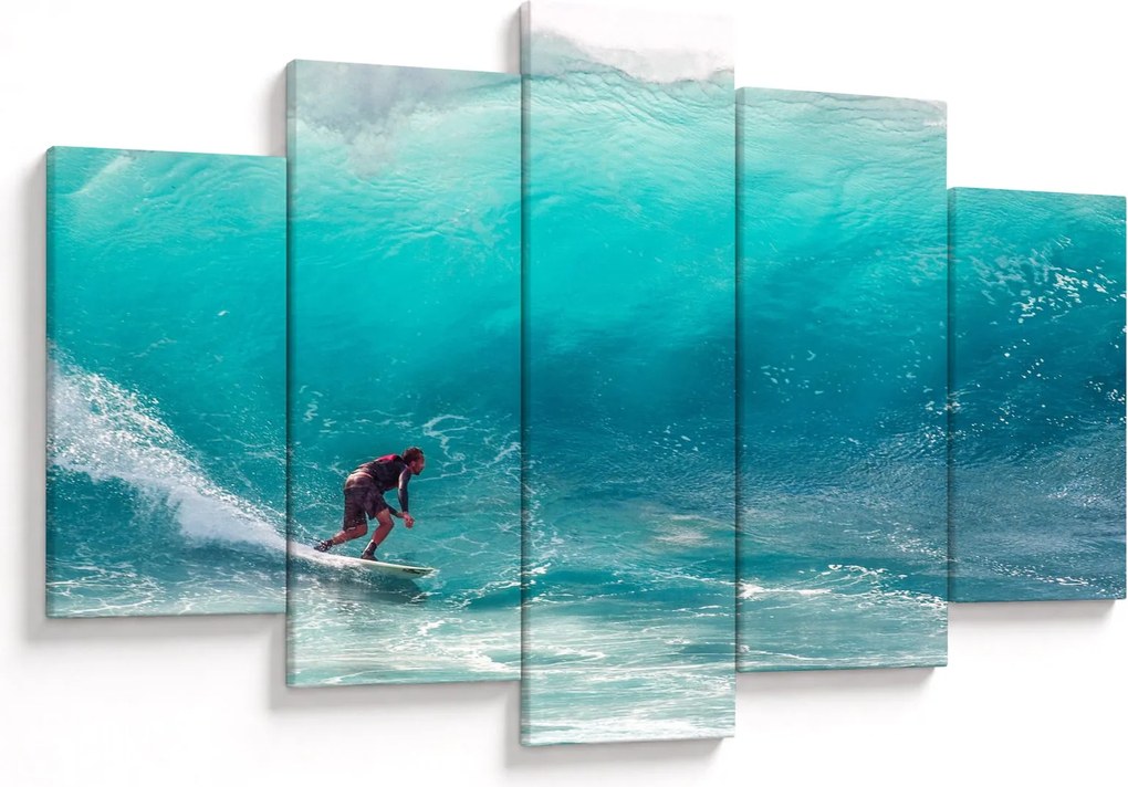 Tablou - Surfer în valuri (150x105 cm)