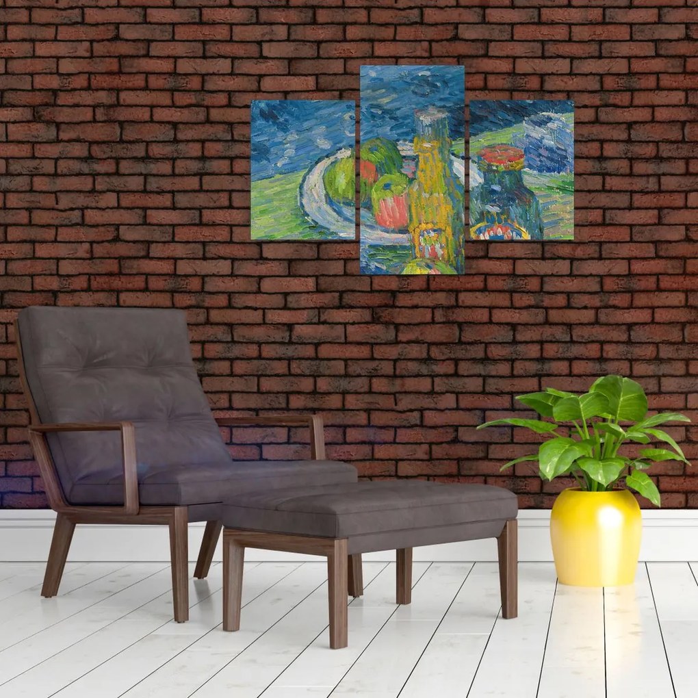 Tablou - Alexej von Jawlensky, Still Life with Bottles and Fruit, reproducere (90x60 cm)