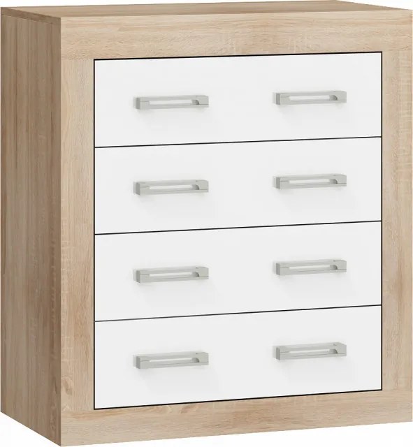 Verin Vrn-11 (Comoda) S.Bright/White High Gloss