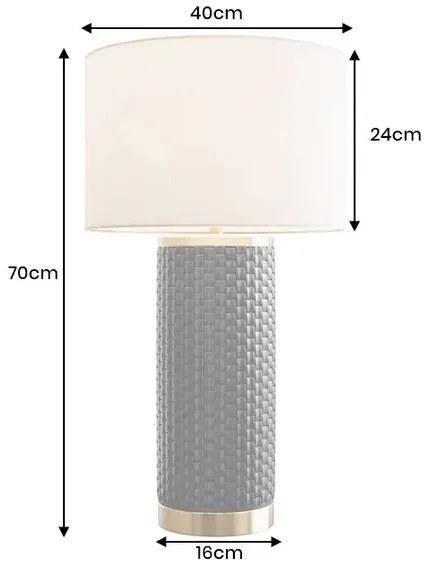 Veioza, Lampa de masa din ceramica ELEGANCIA 70cm