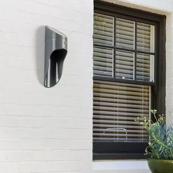 Aplică LED solară cu senzor PALESA LED/1W/3,7V IP65 1800 mAh gri