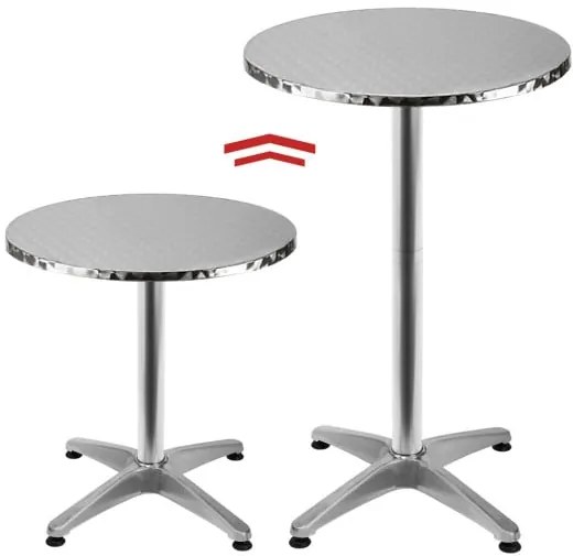 Deuba Masa de bar din aluminiu - Ø60 cm
