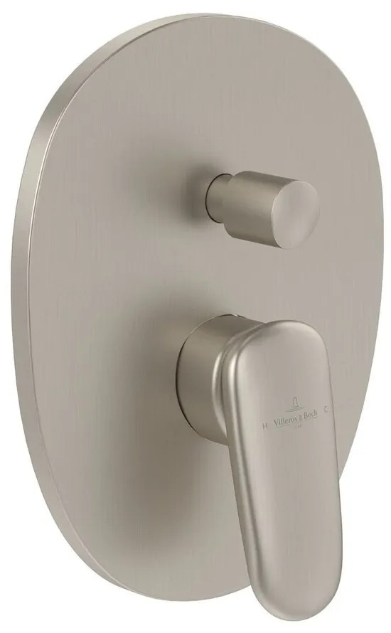 Baterie cada-dus incastrata Villeroy&Boch Antao nichel periat fara corp ingropat