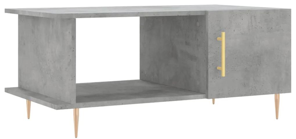 829480 vidaXL Măsuță de cafea, gri beton, 90x50x40 cm, lemn prelucrat
