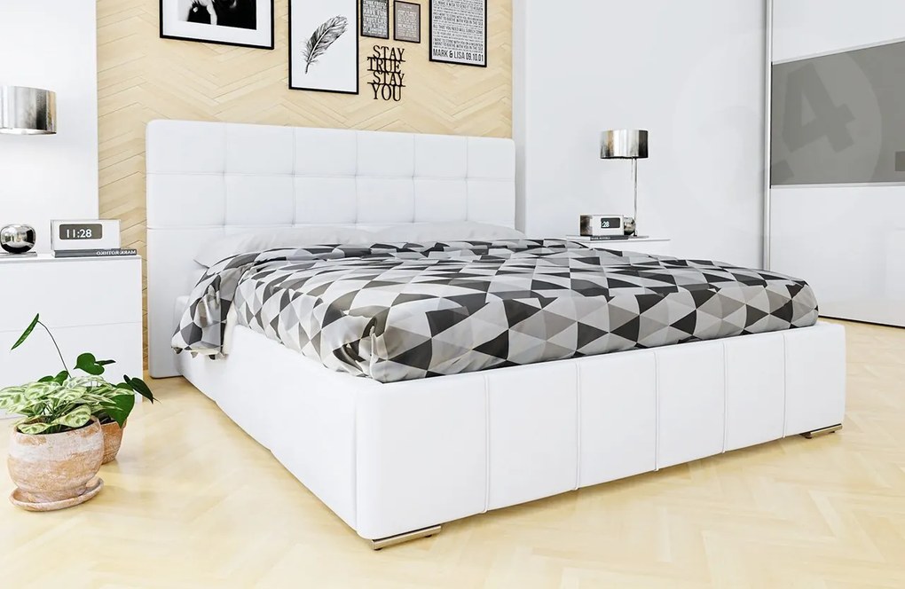 Pat matrimonial180 cm Kendrick (piele ecologică Soft 017). 1058291