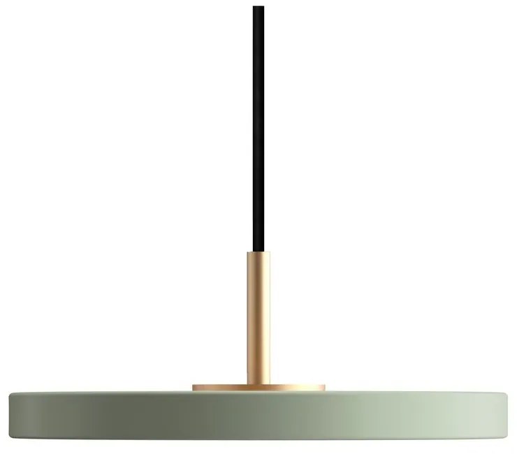 Lustră verde-deschis LED cu abajur din metal ø 15 cm Asteria Micro – UMAGE