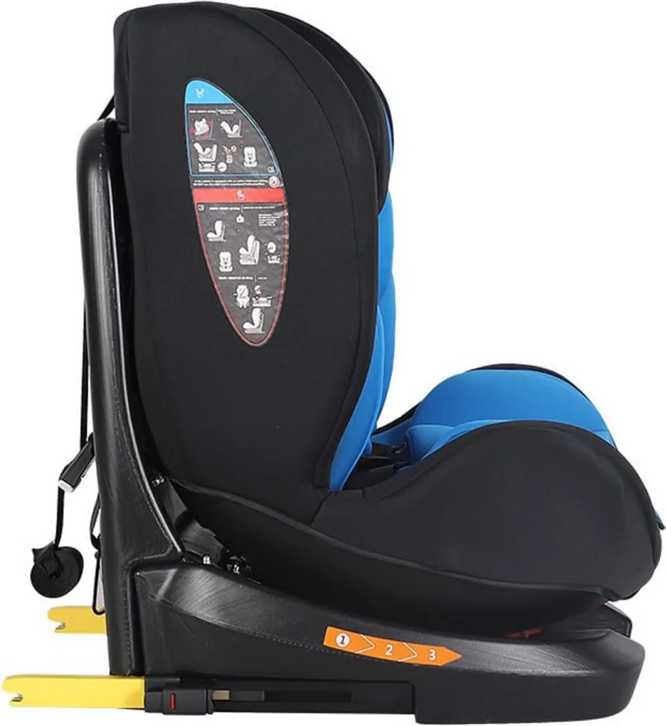 Scaun Auto cu Isofix NOVOKIDS™ Safety Seat 6000, Cu rotire 360 grade, 0-36 kg, Tetiera reglabila pe inaltime, Omologare R-129 i-Size, Transformabil