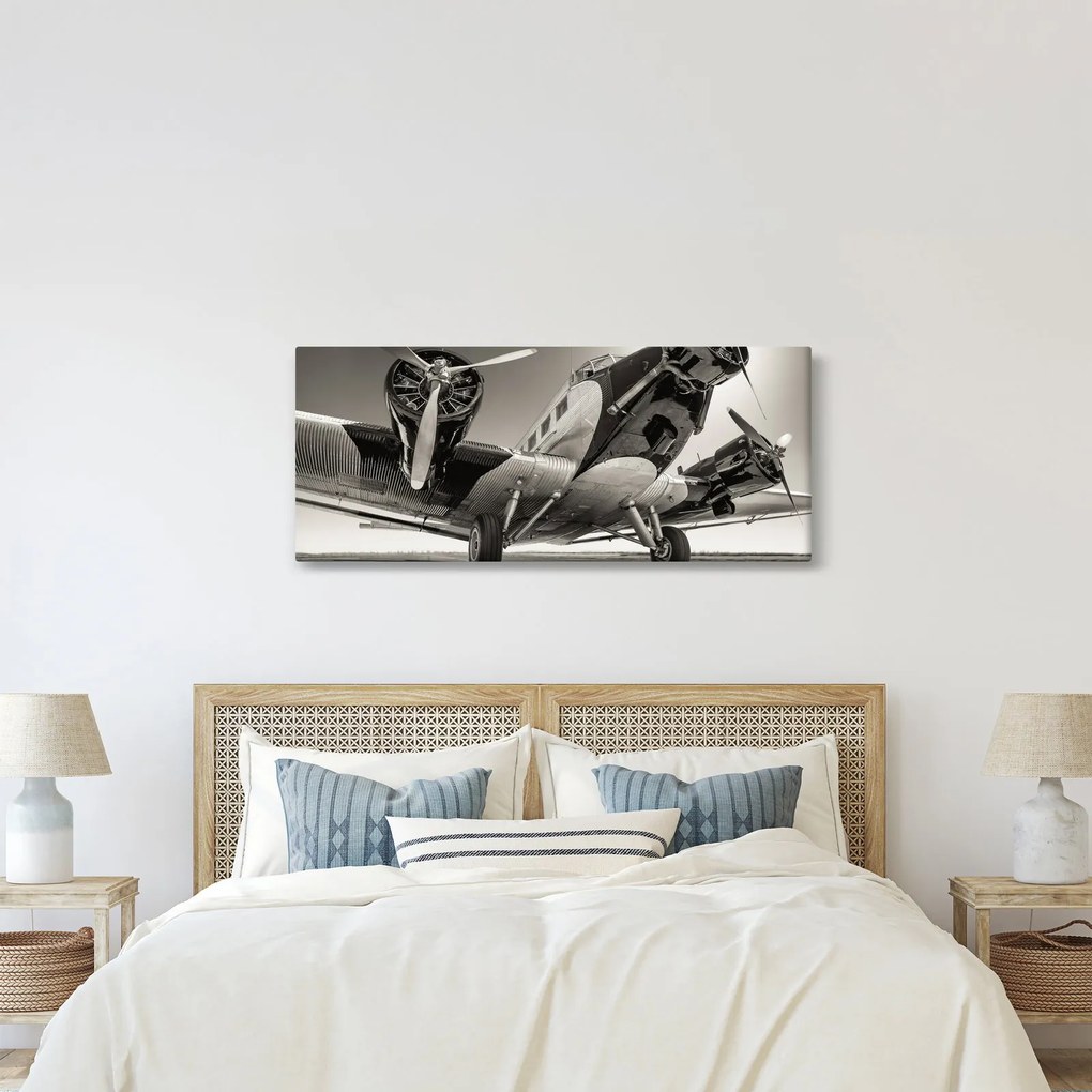 Tablou - Avioane istorice (120x50 cm)