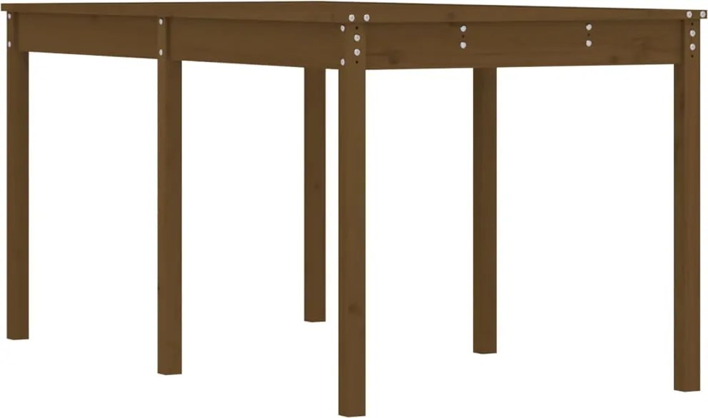 vidaXL Măsuță de grădină, maro miere, 159,5x82,5x76 cm, lemn masiv pin