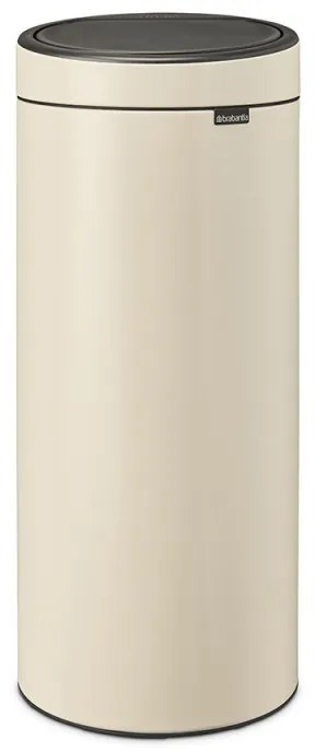 Cos de gunoi Brabantia Touch Bin New 1005544, 30 L, Golire silentioasa si lina, Bej