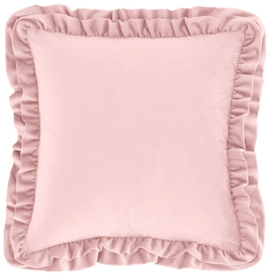 Pernă decorativă din catifea 43x43 cm Velvet Double Frill – Catherine Lansfield