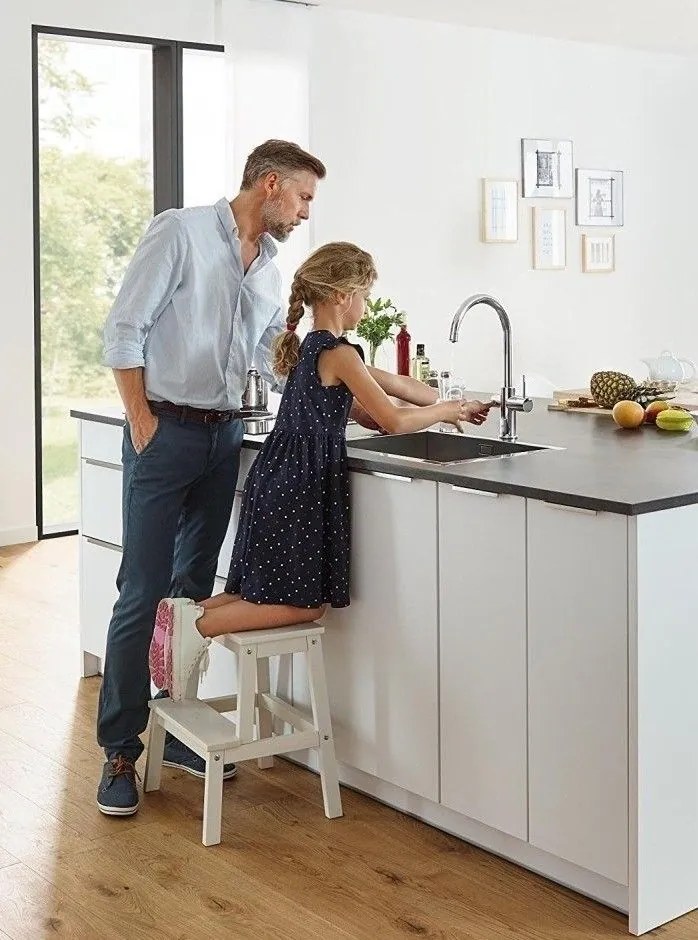 Grohe Blue Home Ondus Baterie de bucatarie cu sistem de filtrare, racire si acidulare, pipa C, cupru mat (brushed warm sunset)