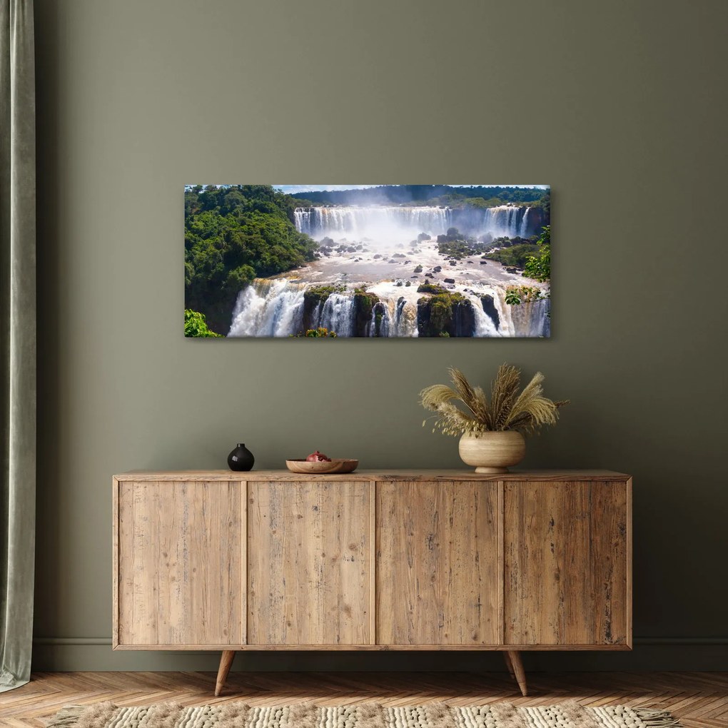 Tablou cu cascadele Iguass (120x50 cm)