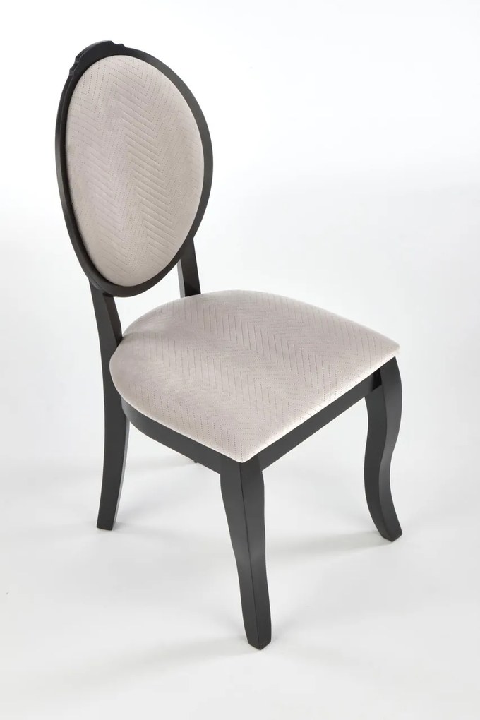 Scaun Velo tapitat bej/negru - H96
