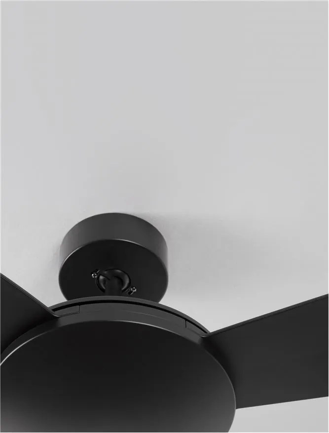 Ventilator de tavan cu telecomanda design modern BLAIRE negru