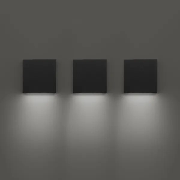 Ideal Lux - Aplică de exterior POST-IT LED/3W/12V CRI 90 neagră