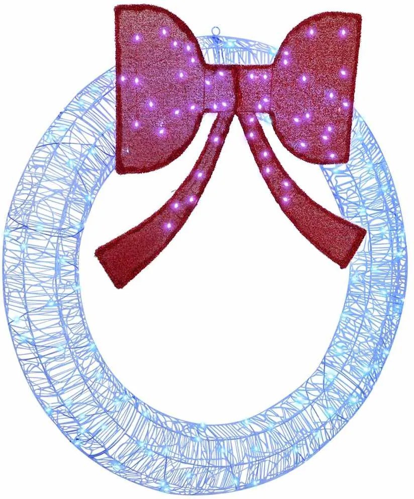 vidaXL Coroană cu 150 LED albastru 120 cm Acril