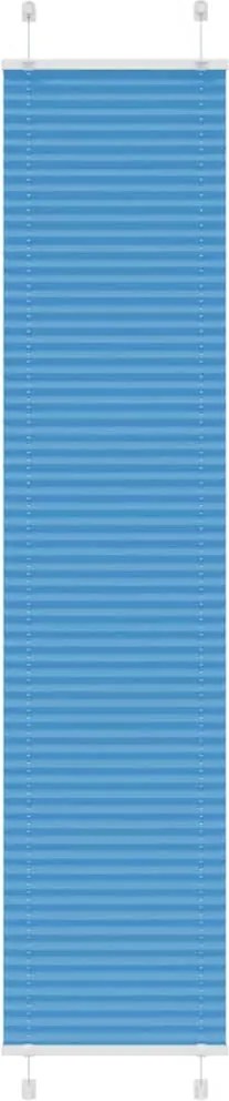 vidaXL Jaluzea plisată Albastru 50x200 cm Lățime țesătură 49,4 cm