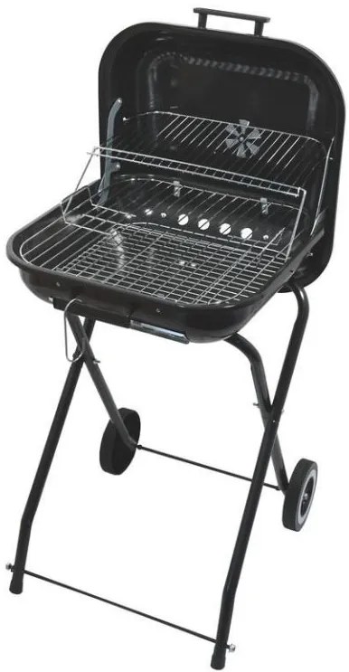 Grătar dreptunghiular cu cărbuni TRAPANI, 46 cm