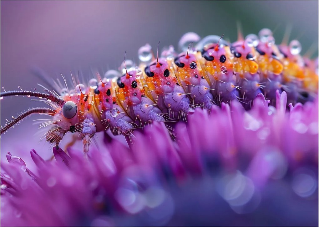 Tablou pe sticlă - Caterpillar (70x50 cm)