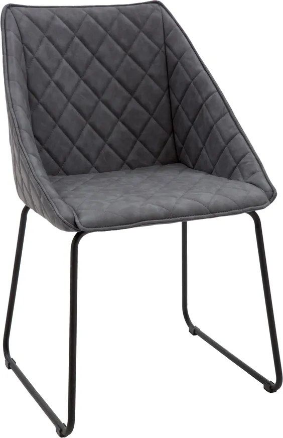 Scaun tip fotoliu Office, structura metalica, piele ecologica - MARO